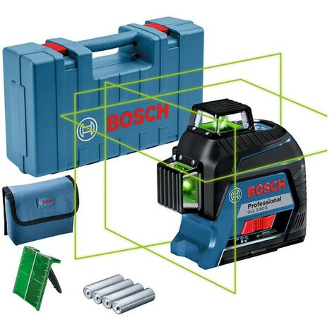 Bosch - Laser lignes vert 360° jusqu'à 30 m - GLL 3-80 G