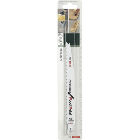 BOSCH Lot de 2 lames coupe multimatériau BOSCH S3456xf pour scie sabre ou égoïne