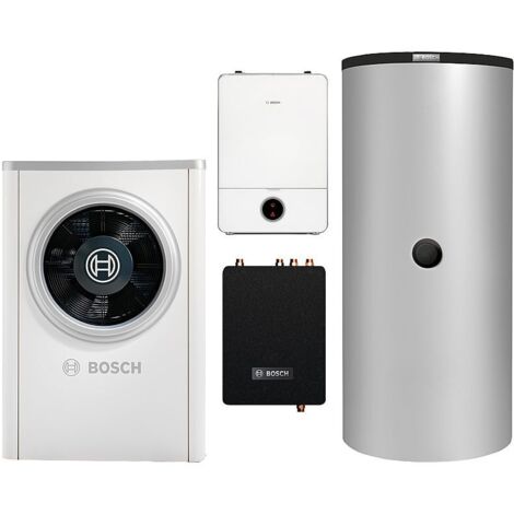 BOSCH Luft-Wasser-Wärmepumpen-Paket Bopa CS716 Compress CS7000i AW 9 ORS, R410A, AWE9, FF20, BHS 750-6