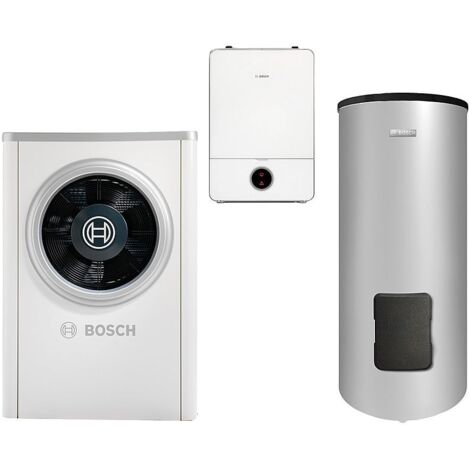 BOSCH Luft-Wasser-Wärmepumpen-Paket Bopa CS722 Compress CS7000i AW 7 ORS, R410A, AWB9, WH 290, BH 200-5