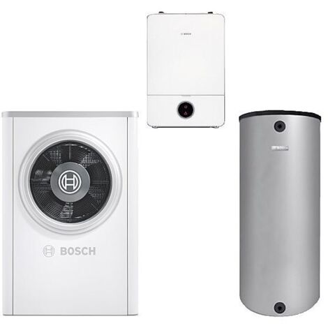 BOSCH Luft-Wasser-Wärmepumpen-Paket Bopa CS728 Compress CS7000i AW 17 ORT, R410A, AWE17, BH 200-5 1 A