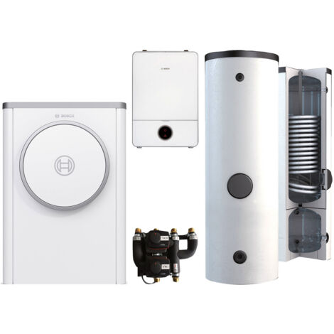 BOSCH Luft-Wasser-Wärmepumpen-Paket Bopa CS749 Compress CS7400i AW 5 ORS, R410A, AWE9, BPU400-C, INPA