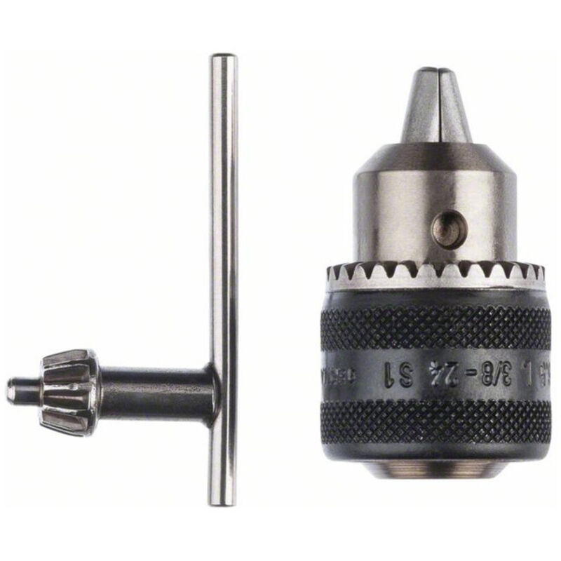 Bosch - Mandrin de perçage à couronne dentée jusqu'à 10 mm, 0,5 - 6,5 mm, 3/8 - 24 - 2608571010