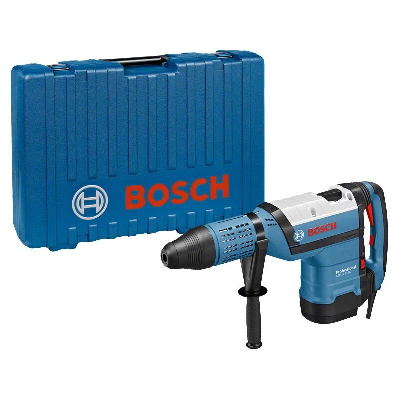 Bosch Professional perforateur GBH 12 52 D 1 19 J SDS max débrayage de sécurité très bonnes performances de perçage et burinage avec poignée auxiliaire tube de graisse chiffon coffret - vue 5
