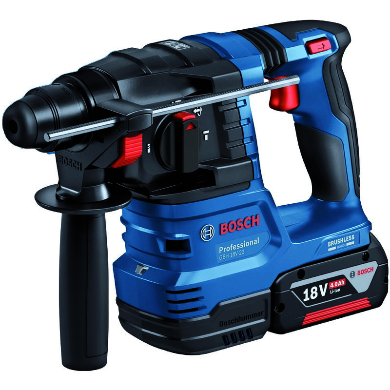 Bosch MARTELLO PERFORATORE GBH 18V-22 2 BATT.4,0 AH con valigetta