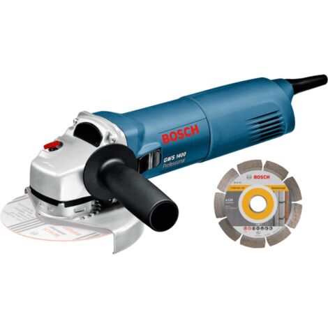 Bosch Gws 1400 Meuleuse D Angle Incl Lame De Scie Diamant Dans Mallette 1400w 125mm 601824900