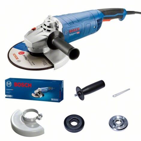 Bosch – Meuleuse d'angle 2400 W – Pour meulage et découpe béton armé – Moteur puissant – Poids 5.4 kg – Conçue pour professionnels