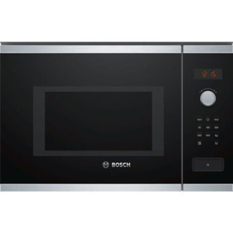 Bosch – Micro-ondes encastrable 25L 900W – 7 programmes automatiques – Dimensions 20.8 x 32.8 x 36.9 cm – Écran LED rouge