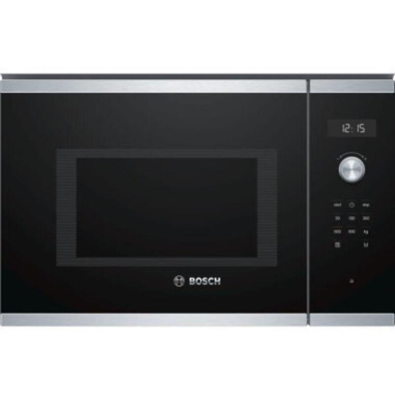 BOSCH  MICRO-ONDES ENCASTRABLE 25L 900W Plateau tournant INOX