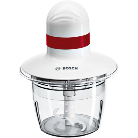 Bosch MMRP1000 Tritatutto 0,8 L 400 W Rosso Trasparente Bianco