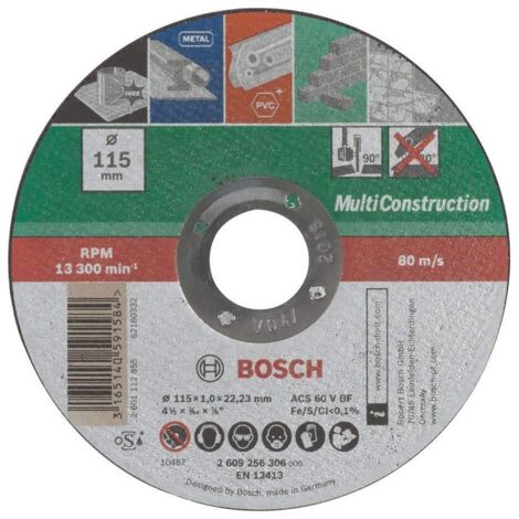 Bosch Mola da Taglio Dritta Multiconstruction 115 mm
