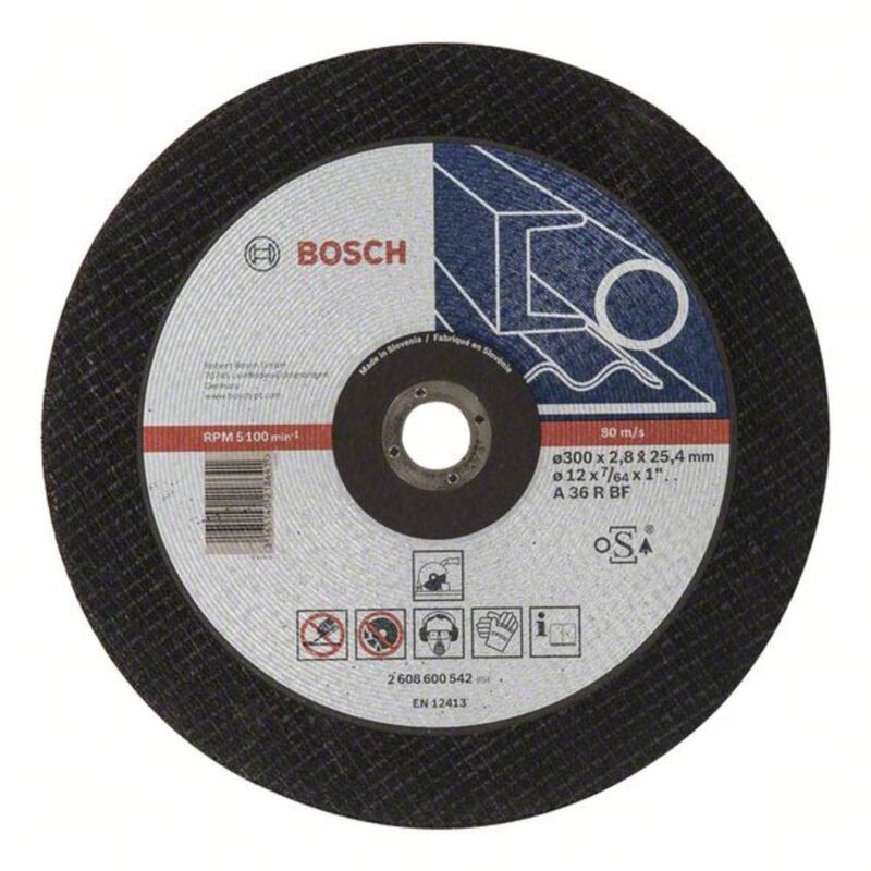 Disco da taglio Bosch expert con mozzo piatto Metalli speciali 300X2,8X25,4 mm - 2608600542