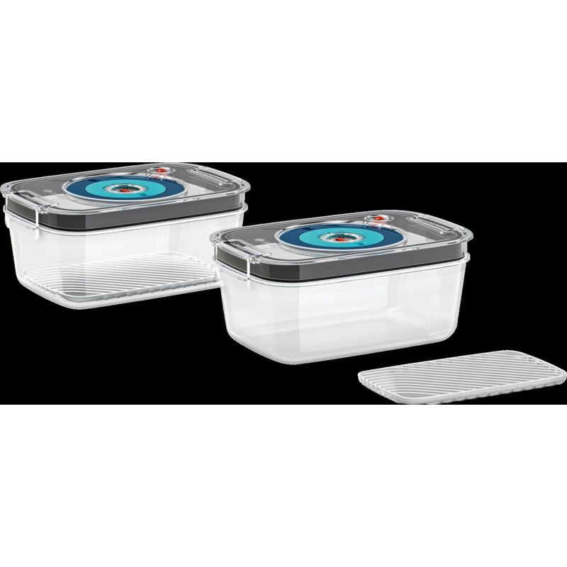 Bosch - 2 contenitori sottovuoto per alimenti freschi (1,2 litri) MSZV0FC2