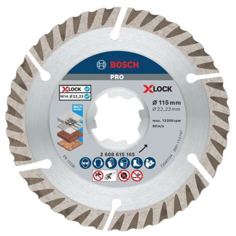 Bosch Multi Material Diamond Cutting Disc 115mm X-Lock