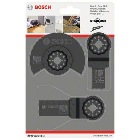 Bosch Multifunktionswerkzeug-Aufsätze Starlock 3-teilig