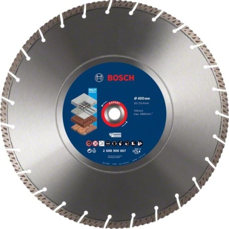 Dischi di taglio MultiMaterial EXPERT, 400 x 20/25, 40 x 3,3 x 12 mm