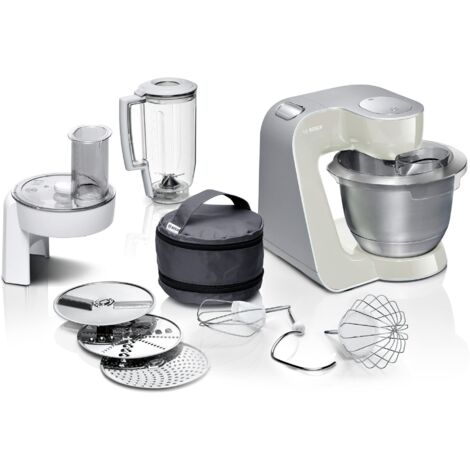 Bosch MUM58L20 Macchina da Cucina 3,9 L, Acciaio inossidabile, Argento/Bianco