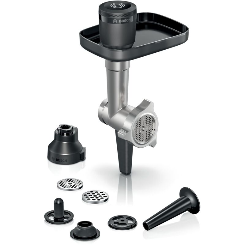 Bosch MUZS6HA - Robot de cocina (8 mm, disco perforado de 8 mm, disco perforado de 3 mm, accesorio para embutidos, accesorio para kebbe, adaptador,