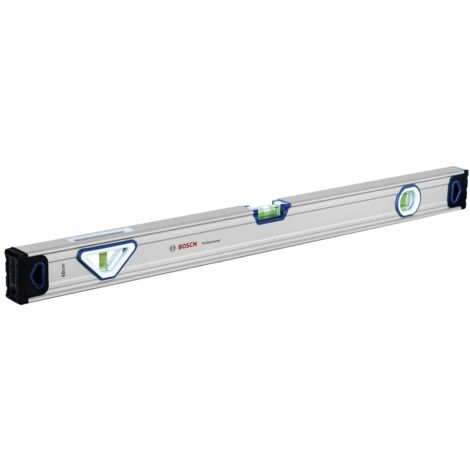 Bosch – Niveau à bulle 60 cm en aluminium – Précision 0,5 mm/m – 3 fioles pour lecture facile – 1600A01V3Y