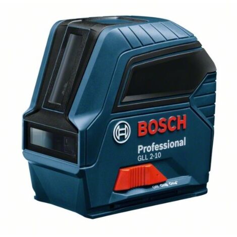 Bosch – Niveau laser GLL 2-10 – Laser rouge 10m – Précision ± 0,3mm/m – Protection IP54 – 2 lignes laser pour travaux de proximité