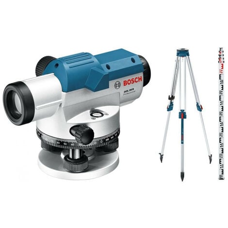 Bosch - Niveau optique jusqu'à 100m + Trépied + Mire (pack extérieur) - GOL 26D