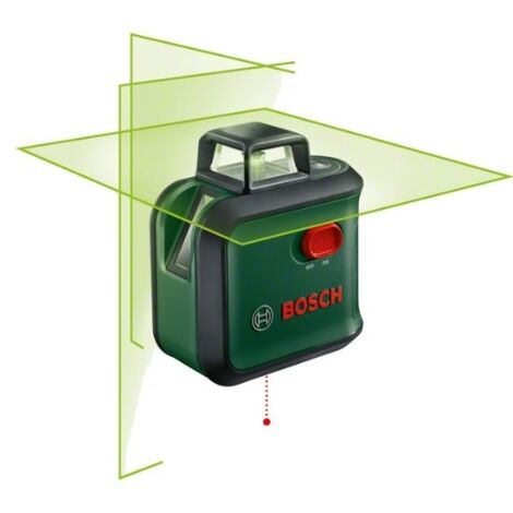 Bosch Nivel Láser de Líneas cruzadas AdvancedLevel 360 (3 líneas de láser, incl. 360° para la alineación por toda la estancia, en caja de cartón)