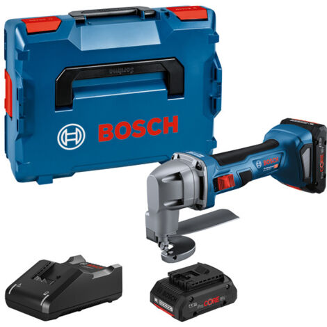 BOSCH NOŻYCE DO BLACHY GSC 18V-16 E 2xPC4,0Ah LB