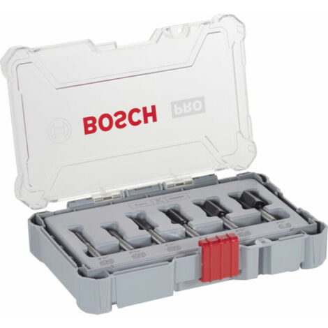 Bosch Nutfräser-Set 1/4"-Schaft 6-teilig