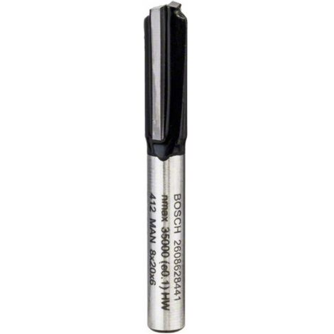 Bosch Nutfräser Standard for Wood 6 mm D1 8 mm L 19,5 mm G 51 mm - 2608628441