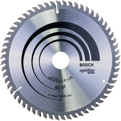 Bosch Optiline Wood lama per sega circolare 210 mm argento
