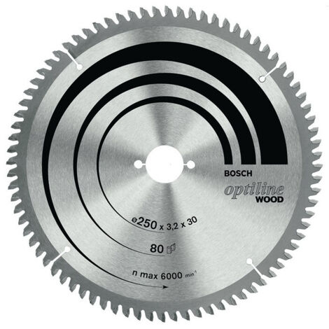 Bosch Optiline Wood Lama per troncatrice 250x30 mm per legno