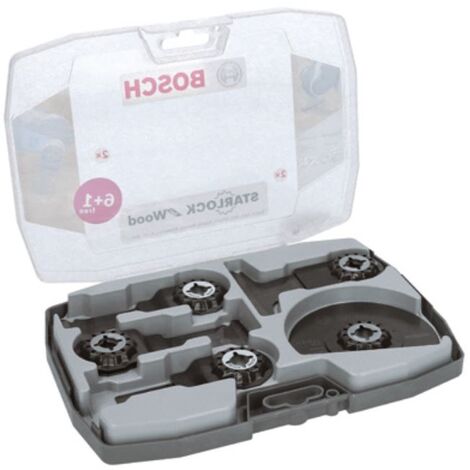 Bosch Outil multifonction Accessoires Set Starlock pour bois 7 pièces
