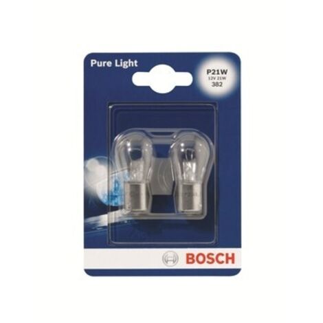 Bosch P21W Pure Light - Bombillas para coche 12V 21W (2 uds.)
