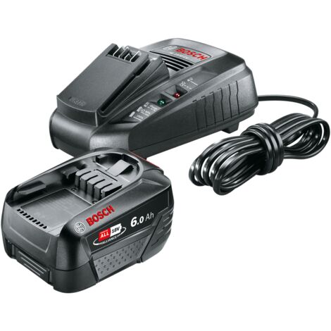 Bosch Pack Batterie 18V 1 batterie 6,0Ah + chargeur AL1830CV