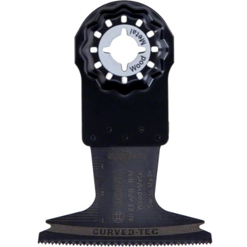 Home and Garden 2609256D56 - Accessorio per multiutensile paii 65 apb: legno, metallo: curvo: diy, nero - Bosch