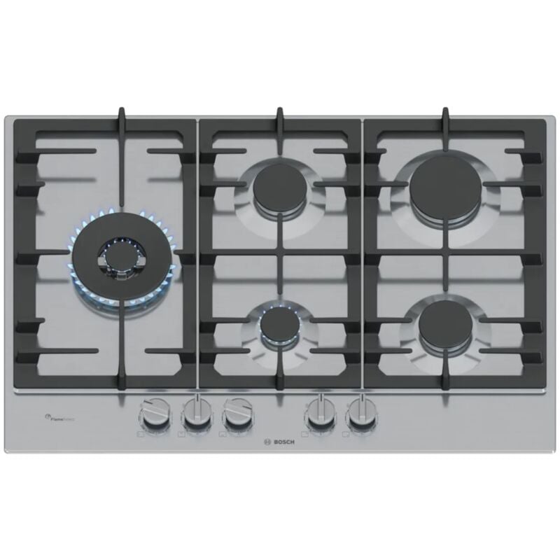 Bosch - Serie 6 PCS7A5I90 , Piano cottura a gas, 75 cm, Acciaio inox