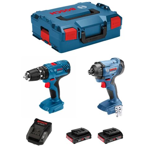 BOSCH Perc Viss GSB18V-21 + Viss choc GDR18V-160 2x2Ah - 0615990L41