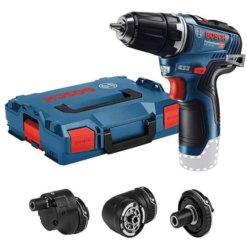 Perceuse visseuse Bosch Professional GSR 12V 35 FC + 2 batteries 30Ah + Boxx 06019H3000