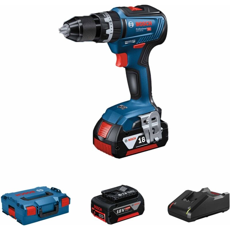Perceuse visseuse Bosch Batterie gsb 18V-55 2x4Ah