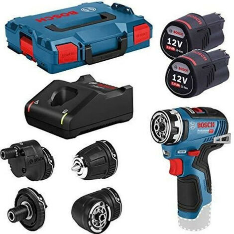 Bosch – Perceuse-visseuse sans fil 12V avec 2 batteries 3,0Ah – Moteur Brushless – Couple 35Nm pour vissage rapide – Coffret L-Boxx
