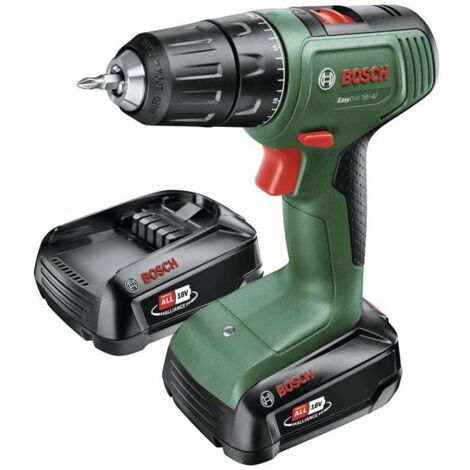 Bosch – Perceuse-visseuse sans fil 18V avec 2 batteries 2.0Ah – Couple 40Nm pour vissage rapide – Mandrin 13mm – Coffret de transport – 6039D8005