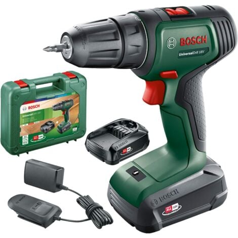 Bosch Perceuse-visseuse sans-fil UniversalDrill 18 2 batteries 1,5Ah coffret