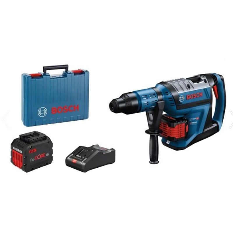 Bosch - Perforateur sans-fil Bi turbo 0611913002 - gbh 18V-45 c Professional sds max + 2 batteries 2x12Ah