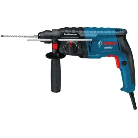 Bosch – Marteau perforateur GBH2-20D Pro – 650W – SDS Plus – 1,7J – 4980 coups/min – Perçage béton 20mm, acier 13mm, bois 30mm