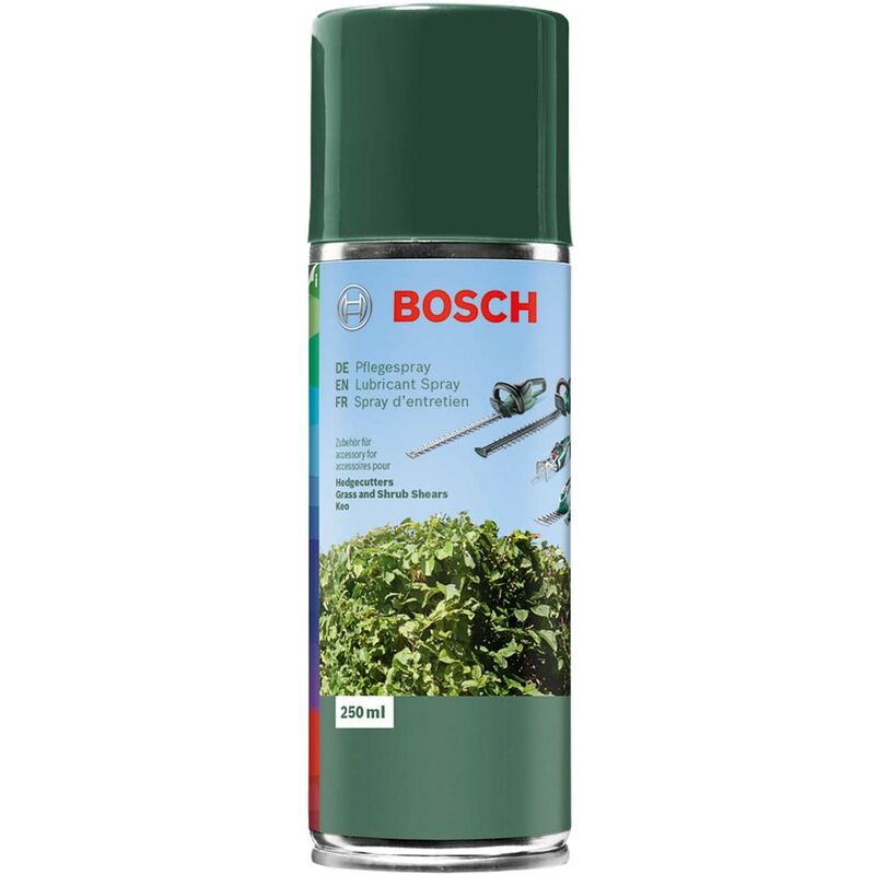 Bosch - Spray d'entretien (250 ml) pour taille-haies, cisaille taille-herbes et sculpte-haies Keo
