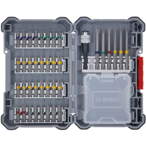 Bosch Titanium-Bohrer-Set 48-teilig – Mit Metall-, Stein- & Holzbohrern, Inkl. Magnetstab