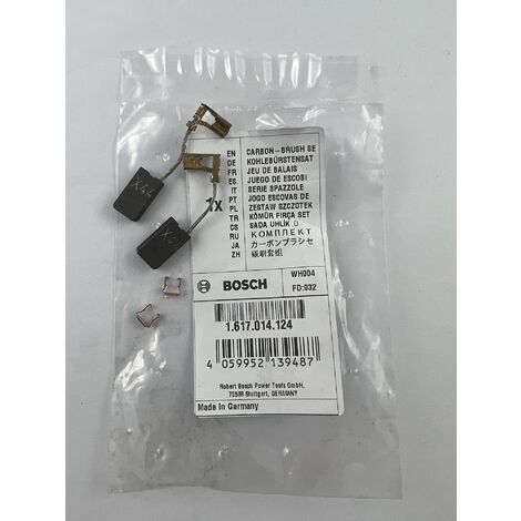 BOSCH pièce de rechange jeu de balais de charbon 1617014124