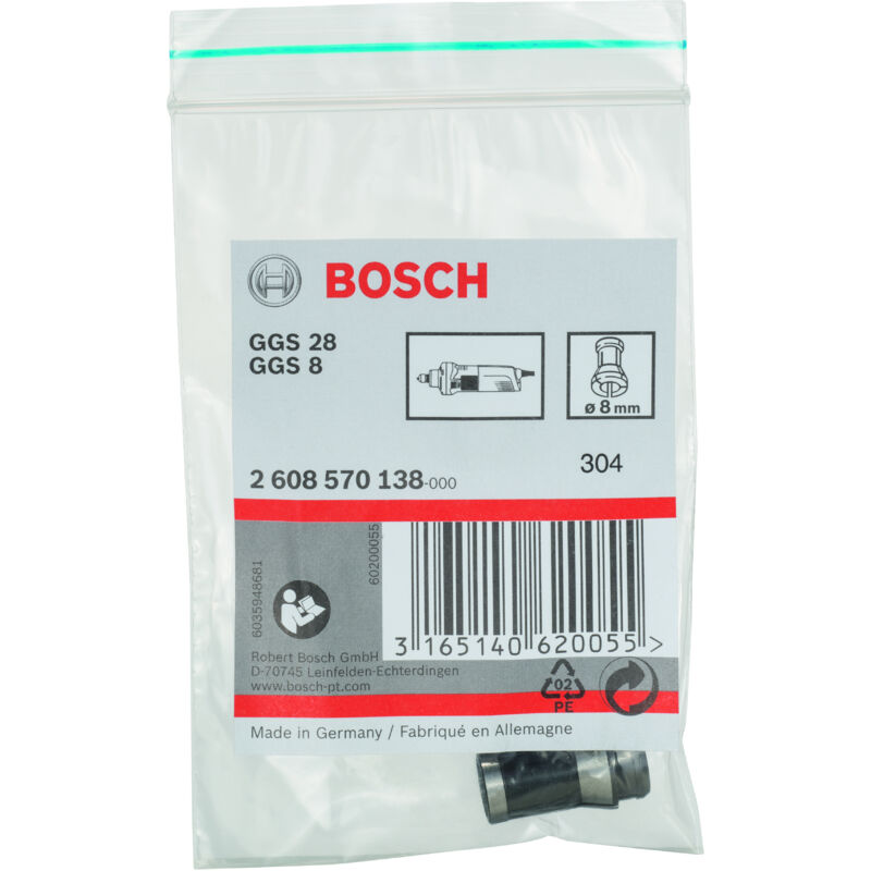 

BOSCH 2608570138 Pinza de fijación sin tuerca tensora 8 mm