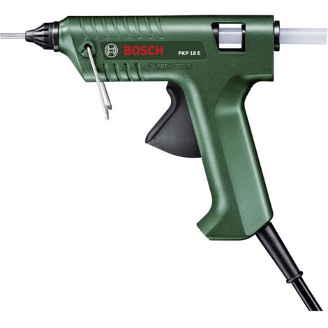 Bosch – Pistolet à colle 200W – Temps de chauffe 7 min – Débit 20 g/min – Buse extra-longue pour espaces confinés – Diamètre tube 11 mm - PKP 18 E
