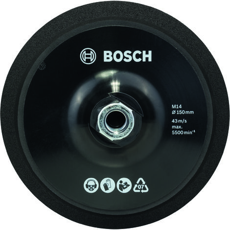 Bosch - Plateau de ponçage M14 Velcro Diam 150